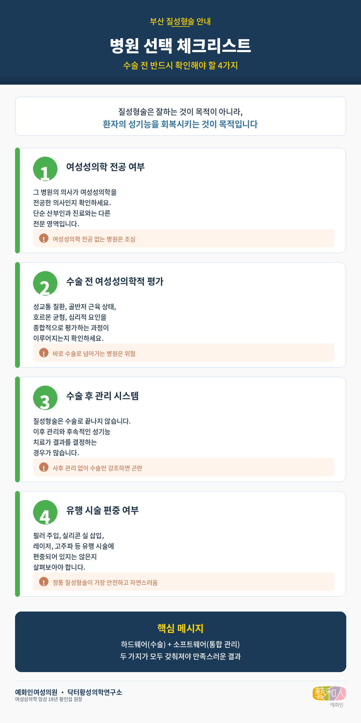 올바른 병원을 선택하기 위한 방법